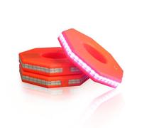 Cono stradale a LED ricaricabile - Luce di avvertimento luminosa for servizio notturno, visibilità a 360°, compatibile con tutti i coni stradali