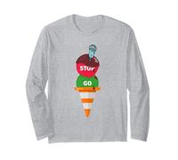 Cono Stradale e Stop Go segni Gelato Divertente Maglia a Manica