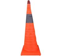 Cono Stradale Pieghevole con Luce LED, Coni di Sicurezza a Scomparsa, Coni stradali Riflettenti, Coni di parcheggio Arancioni in Caso di guasto di Emergenza, Coni di Sicurezza per Il parcheg