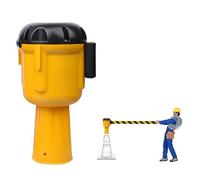 Cono Stradale Retrattile da 10 M - Nadi Avvertimento per Situazioni Pericolose Nadi Barriera a Cono per Blocil Traffico e Le Aree Pedonali con Pulsante Di Blocco/a/10M(32Ft)