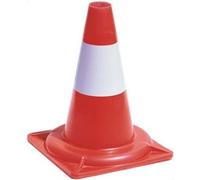 Cono stradale segnaletico H 30cm. bicolore rifrangente