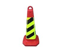 Cono stradale Set di 5 coni stradali in plastica da 63 cm for sport all'aperto, slalom e calcio Strada
