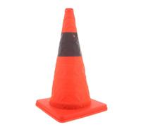 Cono Stradale Triangolare Arancione Pieghevole Riflettente Plastico | Apertura Rapida, Collocazione Stabile Contro Vento, per Veicoli, Incroci e Parcheggi Scolastici