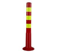 Conos delimitadores de tráfico, postes de estacionamiento portátiles, barreras de seguridad para entradas de vehículos, conos de poliuretano con bandas reflectantes para estacionamientos y terrenos