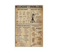 Conoscenza della stregoneria, filosofia, conoscenza, insegne in metallo, che cos'è la filosofia, poster, riferimento filosofico, targhe infografiche, decorazioni da parete per casa, ufficio, aula, 12x