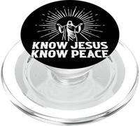 Conosci Gesù Conosci la Pace Fede Spirituale PopSockets PopGrip per MagSafe