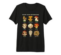 Conosci i Tuoi Funghi Forager Micologia Grafico Maglietta Premium