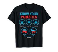 Conosci i tuoi parassiti patriottico americano divertente Maglietta
