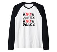 Conosci la Giustizia conosci la Pace Maglia con Maniche Raglan