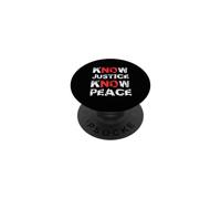 Conosci la giustizia conosci la pace PopSockets PopGrip Adesivo