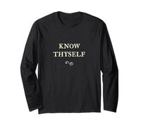 Conosci Te Stesso Filosofia Greca Know Thyself Maglia a Manica