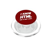 Conosco HTML Come incontrare signore divertente linguaggio di programmazione PopSockets PopGrip per MagSafe