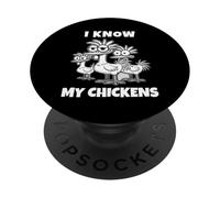 Conosco i miei polli. I know my chickens. IMG PopSockets PopGrip Adesivo