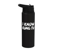 Conosco il Kung Fu Stainless Steel Insulated Water Bottle