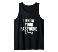Conosco la Tua Password Divertente Geek Gamer Canotta