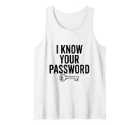 Conosco la Tua Password Divertente Geek Gamer Canotta