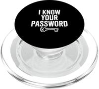 Conosco la tua password Divertente Geek Gamer PopSockets PopGrip per MagSafe