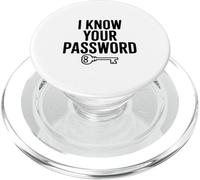 Conosco la tua password Divertente Geek Gamer PopSockets PopGrip per MagSafe