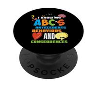 Conosco l'analista ABA dell'analisi del comportamento applicata della mia ABC PopSockets PopGrip Adesivo