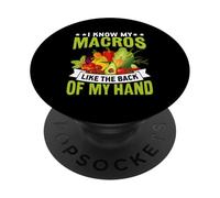 Conosco le mie macro come il dorso della mia mano PopSockets PopGrip Adesivo