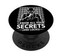 Conosco tutti i tuoi segreti e serrature fabbro PopSockets PopGrip Adesivo