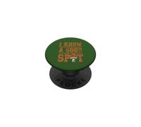 Conosco un buon posto Cacciatore di funghi Foraggiamento Natura Umorismo PopSockets PopGrip Adesivo
