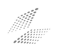 Conpert Adesivi Auto per VW ID.3 GTX, Adesivi per montanti C della carrozzeria dell'auto, 2 Pezzi, Stile Pois, Fai da Te, in Pellicola vinilica, Decalcomanie Decorative