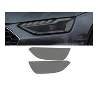 Conpert Pellicola Protettiva per Fari Auto per Audi A4 S4 RS4 B8 B9 8K 8W, 2 Pezzi Pellicola Protettiva per fari Auto Adesivo TPU Trasparente Nero fumé