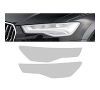 Conpert Pellicola Protettiva per Fari Auto per Audi A6 C7 4G S6 RS6, Pellicola Protettiva per fari Auto, Adesivo in TPU Trasparente Tinta Nera affumicata