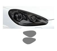 Conpert Pellicola Protettiva per Fari Auto per Porsche Cayenne Turbo 958/2015-2017, Pellicola Protettiva Nera Trasparente per fari o fanali Posteriori per Auto
