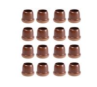 CONPHERON 16pcs Gomma Coprigambe della Sedia Gommini per Sedie Piedi Rotondi per Mobili, Sgabelli, Tavoli, Divani, Feltrini Antiscivolo per Gambe Sedie Fondo,tonda marrone 14-19 mm