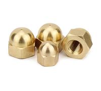 CONPHERON Dadi in Ottone, Dadi Ciechi in Ottone Tappo Dadi Copri Bulloni Cupola Dado M16, 1 Pezzi