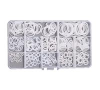 CONPHERON Guarnizione O ring in Nylon, 260 Pezzi M6-M25 Set di Rondelle in Plastica di 13 Misure Anelli di Tenuta Rondella per Rubinetti da Cucina Impianti Idraulici, Kit Guarnizioni O-ring