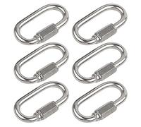 CONPHERON M4-M12 Moschettoni Con Bloccaggio Acciaio Inox Portachiavi Moschettoni con Tappo a Vite per Pesca Amache Viaggi Campeggio