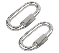 CONPHERON M4-M12 Moschettoni Con Bloccaggio Acciaio Inox Portachiavi Moschettoni con Tappo a Vite per Pesca Amache Viaggi Campeggio