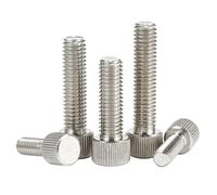 CONPHERON Piatti Testa Zigrinata Viti a Mano in Acciaio Inossidabile Vite a Testa Zigrinata M2×5mm, 10 pcs
