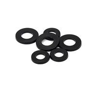CONPHERON Rondelle Plastica Nero, Rondella per Meccanica, Nylon Piatte Rondelle, M14×27×2.5 mm,20 pezzi