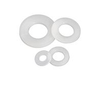 CONPHERON Rondelle Plastica Rondella Nylon Bianco Piatte Rondelle M5×10×1.0 mm,200 pezzi