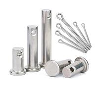 CONPHERON Unica Foro Perni Cerniera & Copiglie Set, Perni a Testa Piana in Acciaio Inossidabile (M10×60mm, 2 set)