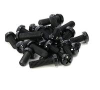 CONPHERON Vite a Testa Tonda Phillips Vite in Nylon Nero Vite Isolata in Plastica, M2x8 mm,100 pezzi