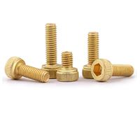 CONPHERON Viti a Brugola in Ottone, Viti a Macchina con Esagono Incassato in Ottone, M3x8 mm,30 Pezzi