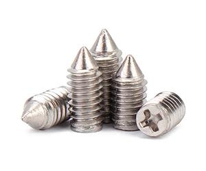 CONPHERON Viti Senza Testa a Punta Conica M2.5 Piccole Vite Grani in Acciaio Inox con Phillips/Scanalatura a Croce, M2.5x10mm, 60 pcs