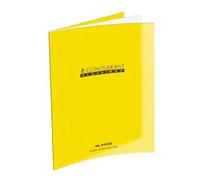 Conquant 28796 - Quaderno classico con copertina rigida in polipropilene, formato A4, colore: Giallo