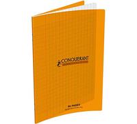 Conquant 35605 - Quaderno classico con copertina rigida in polipropilene, formato A5, colore: Arancione