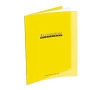 Conquant 41437 - Quaderno classico con copertina rigida in polipropilene, formato A5, colore: Giallo