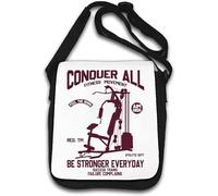 Conquer All Fitness Movement Be Stronger Everyday - Borsa a tracolla bianca