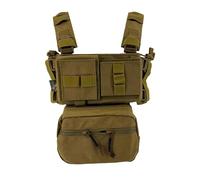 Conquer Tactical Mini Chest RIG MPC CB 4230 Gilet TATTICO Softair Modular Plate Carrier Coyote Brown
