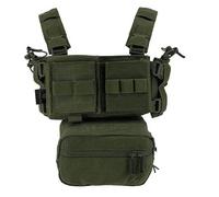 Conquer Tactical Mini Chest RIG MPC OD Green 1207 Gilet TATTICO Softair Verde
