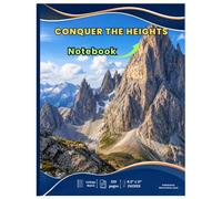 Conquer The Heights: Rocky Peaks Student Notebook: College Ruled Notebook for School and College Students | 120 Pages | 8.5" x 11" Writing Journal
