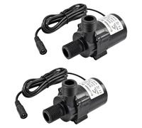 CONQUERALL 2PCS Brushless Pompa DC 12V 20W 1100L/H 26ft Solare Riscaldatore di Acqua Calda Pompa di Circolazione